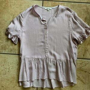 Madewell Tops - Madewell pink peplum top Madewell Tops - Madewell pink peplum top